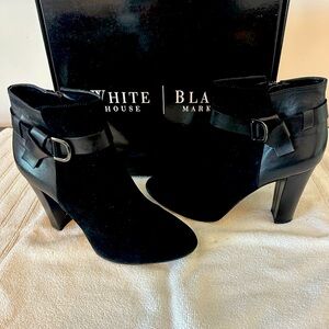 WHBM Leather and Suede Booties